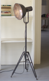 Caged Studio Lamp 20" X 20" (52" - 72"T)