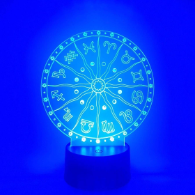 Zodiac Calendar Lamp | Astrology Zodiac Signs LED Light