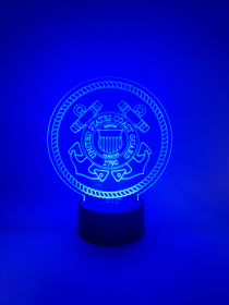 Coast Guard Novelty LED Lamp | USCG Military Light Up Sign