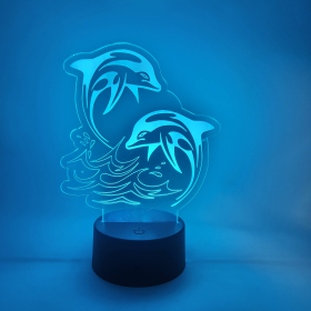 Dolphin LED Lamp | Marine Life Swimming Dolphins Light