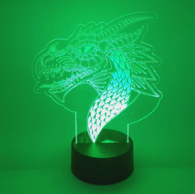 Dragon Lamp | Multi-color LED Light | Mythical Creature Gift