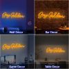 1pc Neon Signs, LED Neon Light Sign USB Powered for Home Wall Decor,Art Decorative Neon Lights for Holiday Party,Birthday Party,Wedding,Christmas