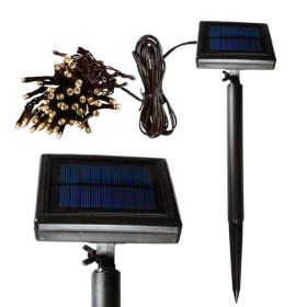 33 Foot 100 Warm White LED Solar Powered LED String Light Set