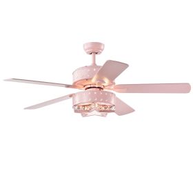 Funder 52-inch Star & Crescent Children's Room Lighted Ceiling Fan