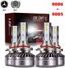 Extremely Bright 9005/HB3 High Beam & 9006/HB4 Low Beam Combo LED Headlight Bulbs Conversion Kit, DOT Approved D6 Series CSP Chips Fog Light