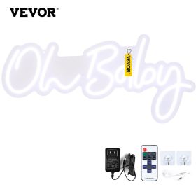 VEVOR Oh Baby Neon Sign for Wall Decor, with Remote Control and Dimmable Switch for Baby Shower decorations, Birthday Party, Wedding Decor