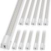 VEVOR 10 Pack LED Shop Light, 4 FT, 40W Linkable Shop Light Fixture