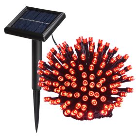 100LEDs Red Solar String Light