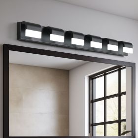 Modern Bathroom Vanity Lighting 6-Light LED Vanity Lights Over Mirror Bath Wall Lighting