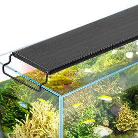 VEVOR Aquarium Light with LCD Monitor, 18W Full Spectrum Fish Tank Light with 24/7 Natural Mode