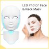 7 Colors Home Use LED Light Therapy Face Neck Mask Remote Control