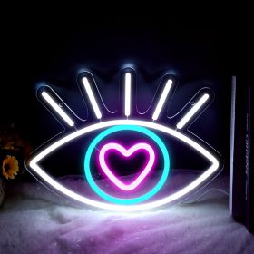 1pc Vibrant Neon Sign - Decorative Wall Mounted Light for Home, Office, or Bar - USB Powered, Energy-Efficient, and Easy to Install