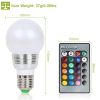 16 Colors Change LED Bulbs E27 3W RGB Dimmable Mood Lighting Lamp IR Remote Control