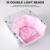 UV LED 48 LEDS Nail Lamp Rechargeable Gel Nail Light for Nail Polish UV Dryer with 4 Timers Professional Quick Dry Curing Lamp for Salon & Home