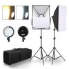 Photography LED Lamp Bead Softbox Lighting Kit Two Color Continuous Light Soft Box 45W System Accessories For Photo Studio Video