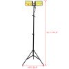 LED Work Light with Stand, 11200 Lumen Dual-Head Tripod Lights Construction, Outdoor Construction Light Stand Portable stand work light with Remote