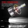 Extremely Bright 9005/HB3 High Beam & 9006/HB4 Low Beam Combo LED Headlight Bulbs Conversion Kit, DOT Approved D6 Series CSP Chips Fog Light