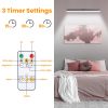 Wireless Picture Light Magnetic Art Display Light Dimmable Rechargeable Library Gallery Light with 3 Light Colors 3 Timer Settings Remote Control Punc