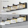 LED 4-Light Modern Crystal Bathroom Vanity Light Over Mirror Bath Wall Lighting Fixtures