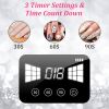 120W LED UV Nail Lamp with 3 Timer Setting Auto Sensor Rechargeable LED Gel Nail Dryer for Fingernail and Toenail Fast Polish Curing for Salon Home Pr