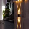 LED Waterproof Outdoor 3 Beams Wall Light, Outdoor Landscape Lights, Garden Patio Back Yard Front Door Wall Lamp