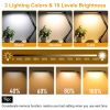 LED Reading Desk Lamp with Clamp Adjustable Swing Arm 3 Modes 10 Brightness Table Light 360 Degree Rotation Lighting Head for Home Office