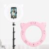 Desk Makeup LED Ring Light, Makeup Ring Light with PhoneClip, Studio Selfie LED Ring Light Fill Lamp for LiveStream/Makeup/Video, Ring Fill Light