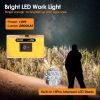 Cordless LED Work Light LED Flood Light for Dewalt 18V 20V 60V Battery 12W 2800LM with Dual USB Charging Port for Workshop Camping Outdoor Emergencies