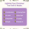 Pre-lit Christmas Artificial Tree 4-Piece Set, Garland, Wreath and Set of 2 Entrance Trees, X-mas with LED Lights, PVC Festival Celebration Set