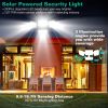 Solar Powered Wall Lights Outdoor Motion Sensor Lamps with Separate Solar Panel 4 Adjustable Heads 333Pcs Beads 120¬∞ Sensing Angle Remote Control Wat