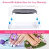 120W LED UV Nail Lamp with 3 Timer Setting Auto Sensor Rechargeable LED Gel Nail Dryer for Fingernail and Toenail Fast Polish Curing for Salon Home Pr