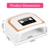 120W LED UV Nail Lamp with 3 Timer Setting Auto Sensor Rechargeable LED Gel Nail Dryer for Fingernail and Toenail Fast Polish Curing for Salon Home Pr