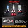 9005/HB3 High Beam & H11/H8/H9 Low Beam LED Headlight bulbs Combo Package CSP Chips 12000LM 6000K Ice White Brightness Upgraded Conversion Kits with M