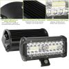 7in LED Light Bar 120W 12000LM LED Work Light Pods Offroad Driving Lights IP67 Waterproof Fog Light Spot Flood Beam for Jeep Trailer Truck Bus Boat