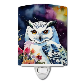 Snowy Ceramic Night Light (Color: Snowy Owl-198453053985)