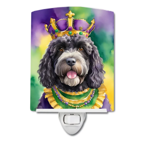 Portuguese Ceramic Night Light (Color: Portuguese Water Dog King of Mardi Gras-198453012395)