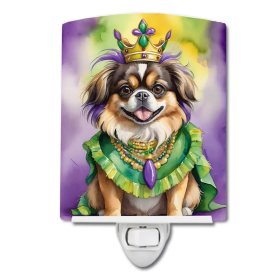 Tibetan Ceramic Night Light (Color: Tibetan Spaniel King of Mardi Gras-198453012715)