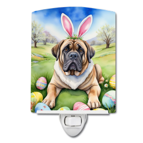 Mastiff Ceramic Night Light (Color: Mastiff Easter Egg Hunt-198453421180)