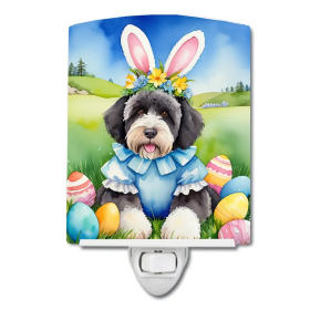 Portuguese Ceramic Night Light (Color: Portuguese Water Dog Easter Egg Hunt-198453421524)