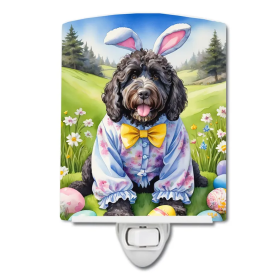 Portuguese Ceramic Night Light (Color: Portuguese Water Dog Easter Egg Hunt-198453421531)