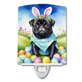 Pug Ceramic Night Light (Color: Pug Easter Egg Hunt-198453421555)