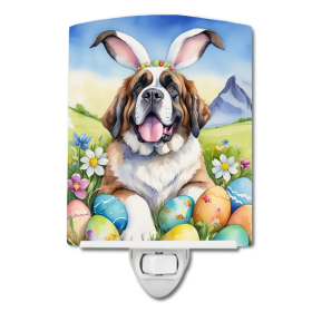 Saint Ceramic Night Light (Color: Saint Bernard Easter Egg Hunt-198453421661)