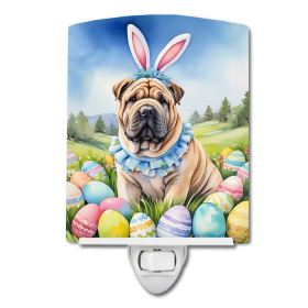 Shar Ceramic Night Light (Color: Shar Pei Easter Egg Hunt-198453421807)