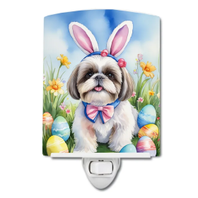 Shih Ceramic Night Light (Color: Shih Tzu Easter Egg Hunt-198453421838)