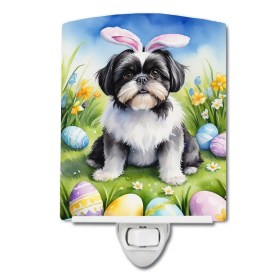 Shih Ceramic Night Light (Color: Shih Tzu Easter Egg Hunt-198453421845)