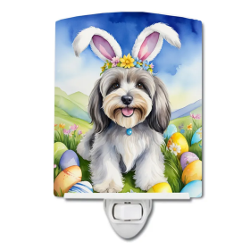 Tibetan Ceramic Night Light (Color: Tibetan Terrier Easter Egg Hunt-198453421982)