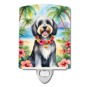 Tibetan Ceramic Night Light (Color: Tibetan Terrier Luau-198453424044)