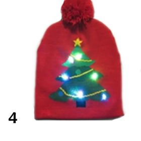 Pom Pom Party Holiday Hats With LED Lights (Style: STYLE # 4)