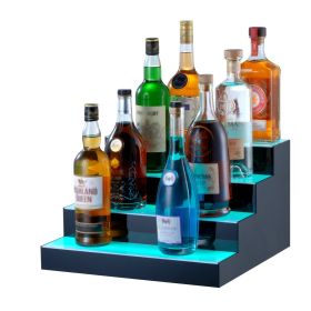 VEVOR LED Lighted Liquor Bottle Display Bar Shelf RF & App Control 16" 4-Step (length: 16 in (New), Number of Layers: 4 Layers)