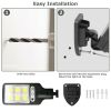 LED Solar Motion Sensor Light Bright Garden Outdoor Street Wall Lamp Solar Wall Lamp Lights Outdoor Road Lamp For Garden, Yard, Garage, Path